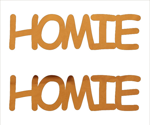 Custom-Buzz Word - HOMIE Orange