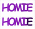 Custom-Buzz Word - HOMIE Purple