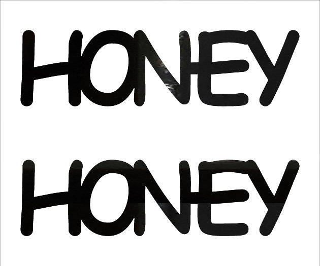 Custom-Buzz Word - HONEY Black