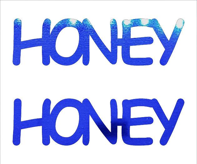 Custom-Buzz Word - HONEY Blue Royal