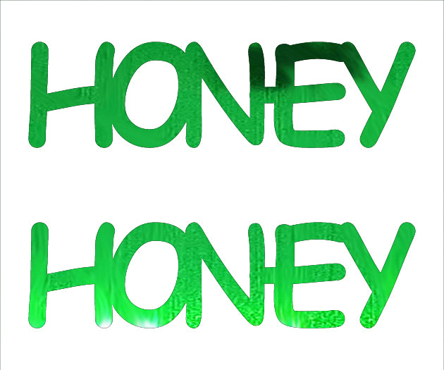 Custom-Buzz Word - HONEY Green