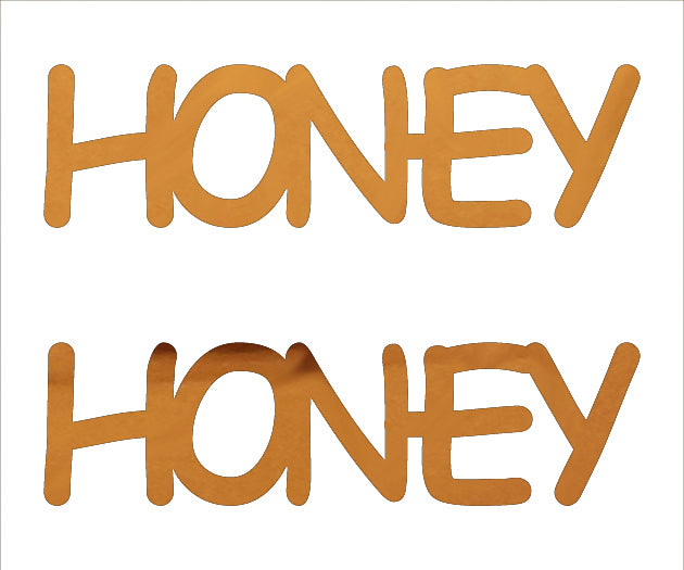 Custom-Buzz Word - HONEY Orange