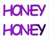 Custom-Buzz Word - HONEY Purple