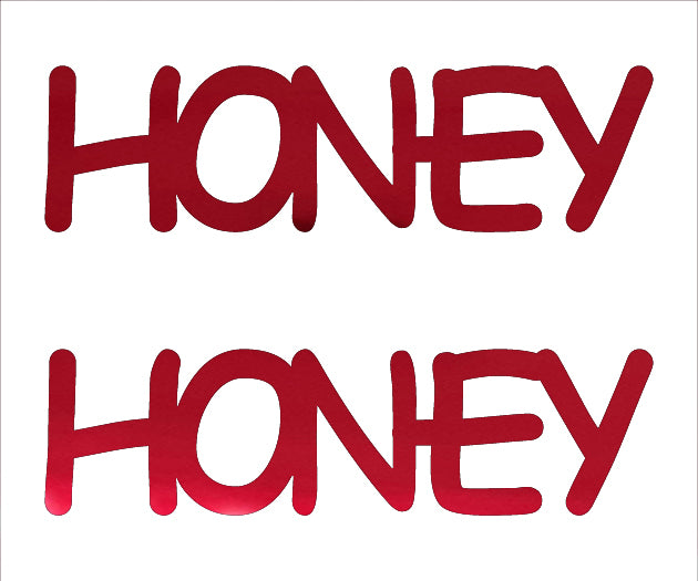 Custom-Buzz Word - HONEY Red