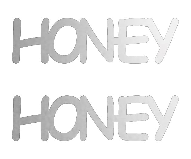 Custom-Buzz Word - HONEY Silver