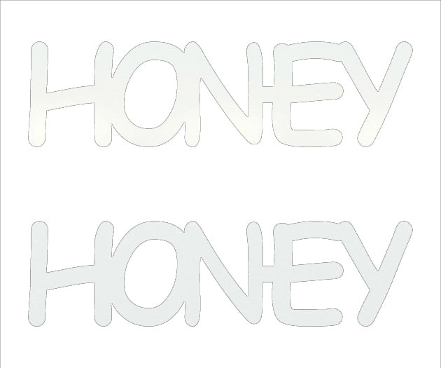 Custom-Buzz Word - HONEY White