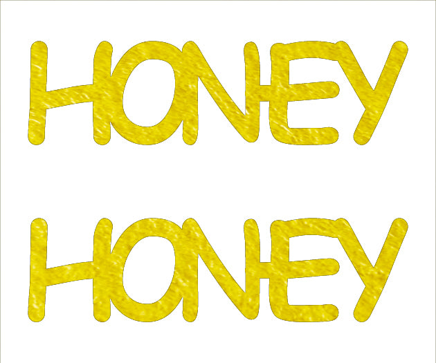 Custom-Buzz Word - HONEY Yellow Paper