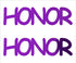 Custom-Buzz Word - HONOR Purple