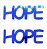 Custom-Buzz Word - HOPE Blue Royal