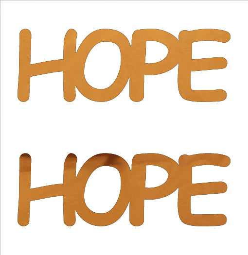 Custom-Buzz Word - HOPE Orange