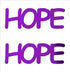 Custom-Buzz Word - HOPE Purple