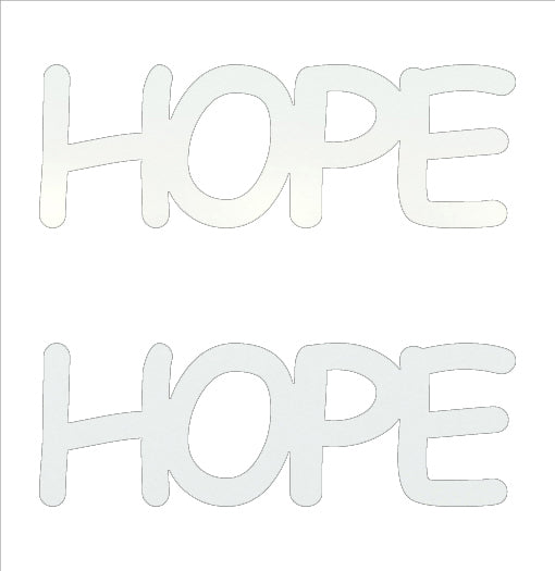 Custom-Buzz Word - HOPE White