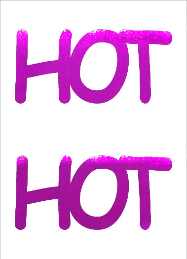 Custom-Buzz Word - HOT Fuchsia