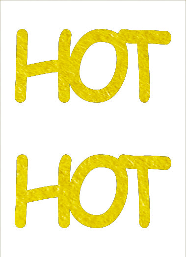 Custom-Buzz Word - HOT Yellow Paper