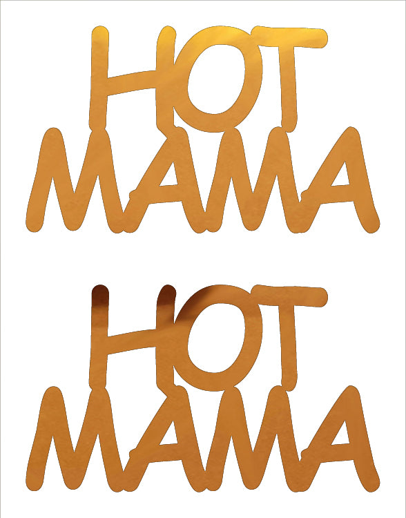 Custom-Buzz Word - HOT MAMA Orange