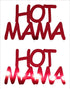 Custom-Buzz Word - HOT MAMA Red