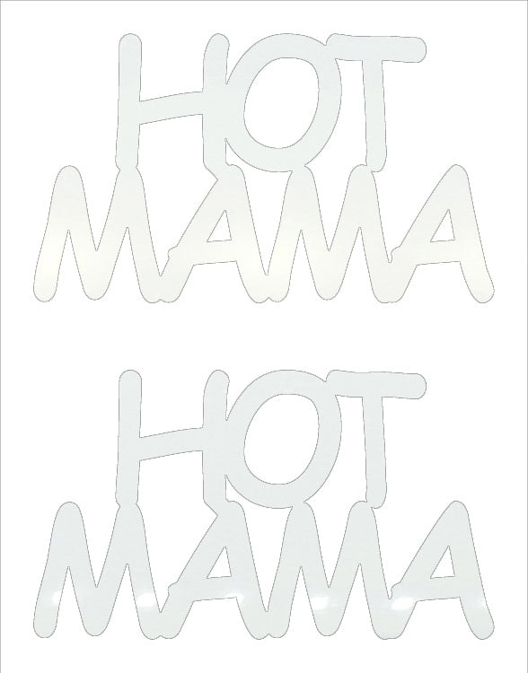 Custom-Buzz Word - HOT MAMA White