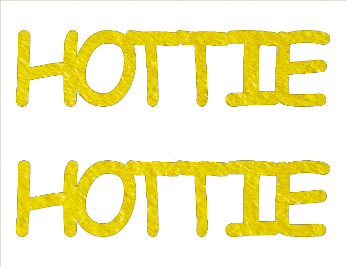 Custom-Buzz Word - HOTTIE Yellow Paper