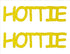 Custom-Buzz Word - HOTTIE Yellow Paper