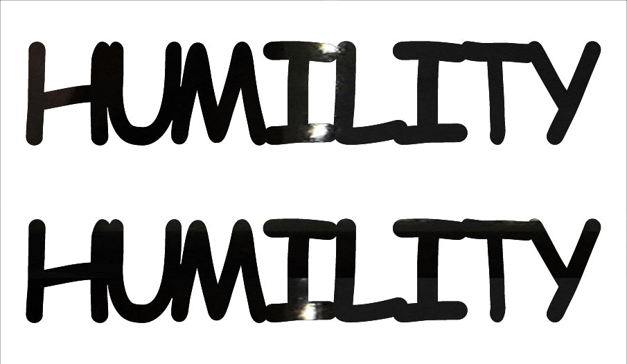 Custom-Buzz Word - HUMILITY Black