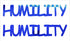 Custom-Buzz Word - HUMILITY Blue Royal