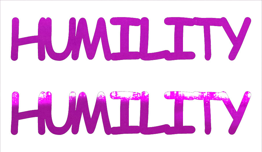 Custom-Buzz Word - HUMILITY Fuchsia