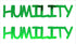 Custom-Buzz Word - HUMILITY Green