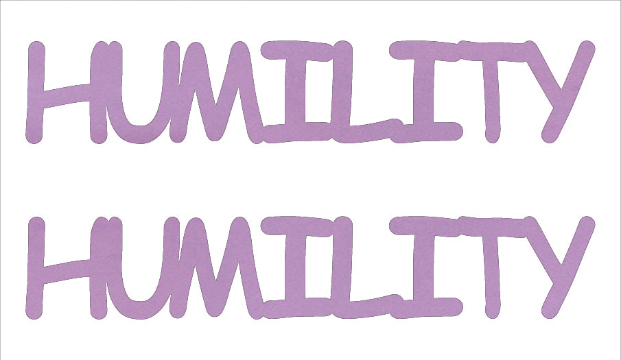 Custom-Buzz Word - HUMILITY Pink