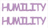 Custom-Buzz Word - HUMILITY Pink