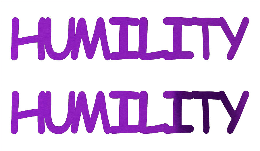 Custom-Buzz Word - HUMILITY Purple