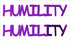 Custom-Buzz Word - HUMILITY Purple