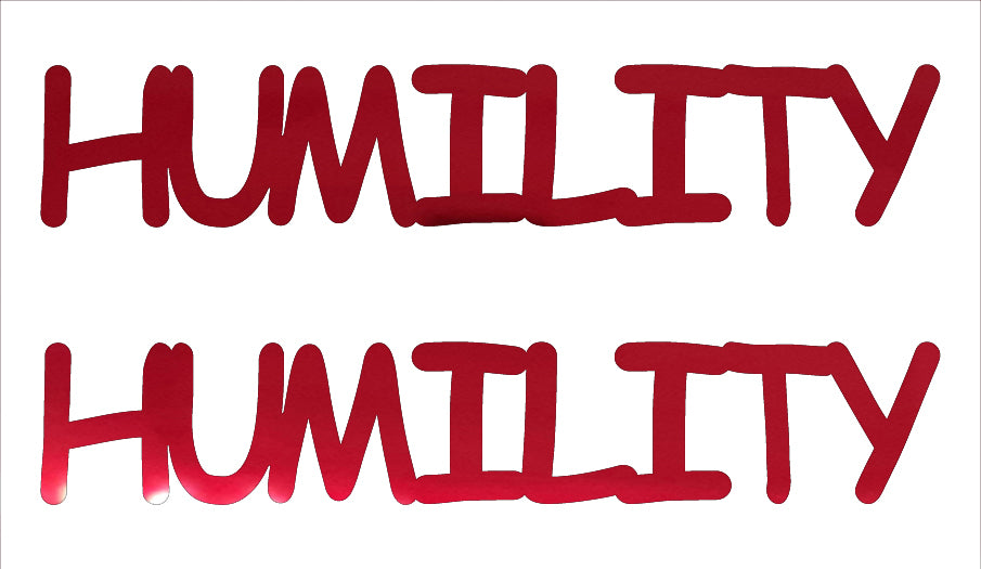 Custom-Buzz Word - HUMILITY Red