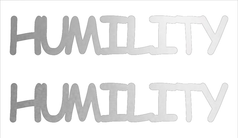 Custom-Buzz Word - HUMILITY Silver