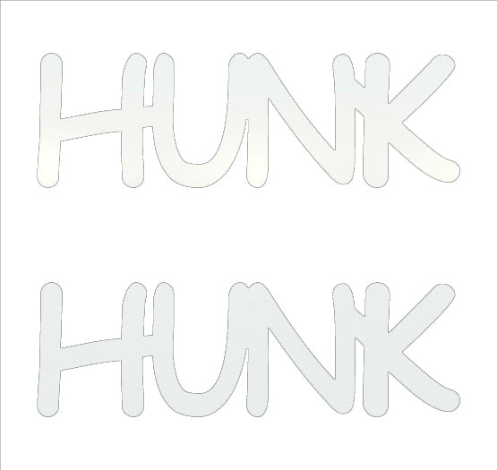 Custom-Buzz Word - HUNK White