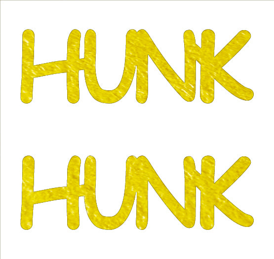 Custom-Buzz Word - HUNK Yellow Paper