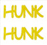 Custom-Buzz Word - HUNK Yellow Paper