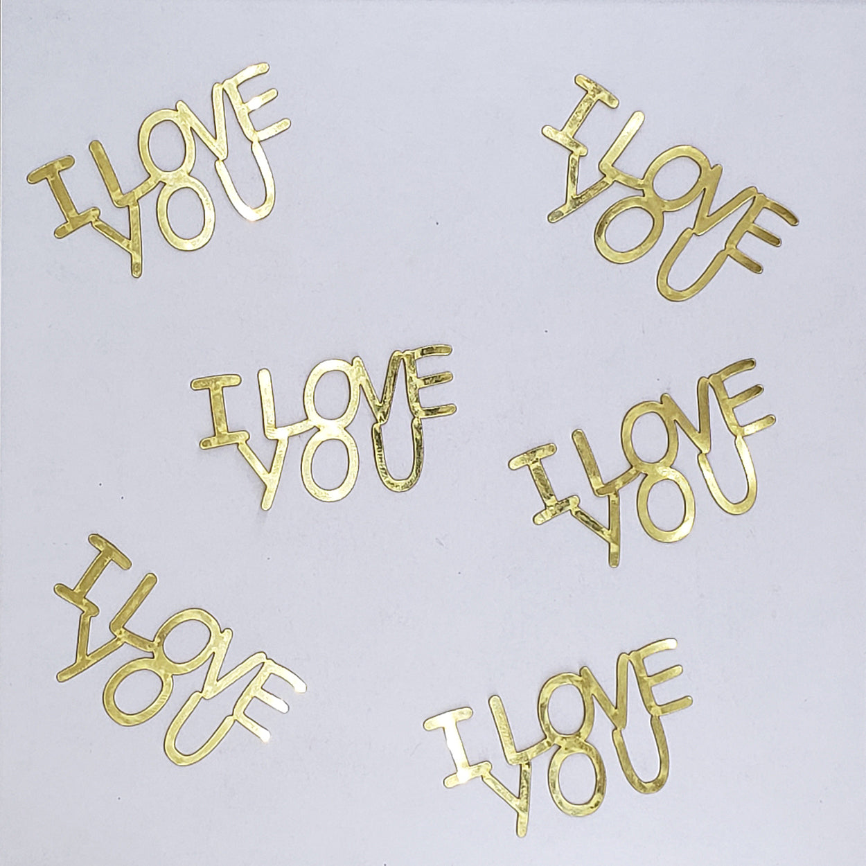 Custom-Buzz Word - I LOVE YOU Gold