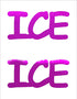 Custom-Buzz Word - ICE Fuchsia