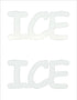 Custom-Buzz Word - ICE White