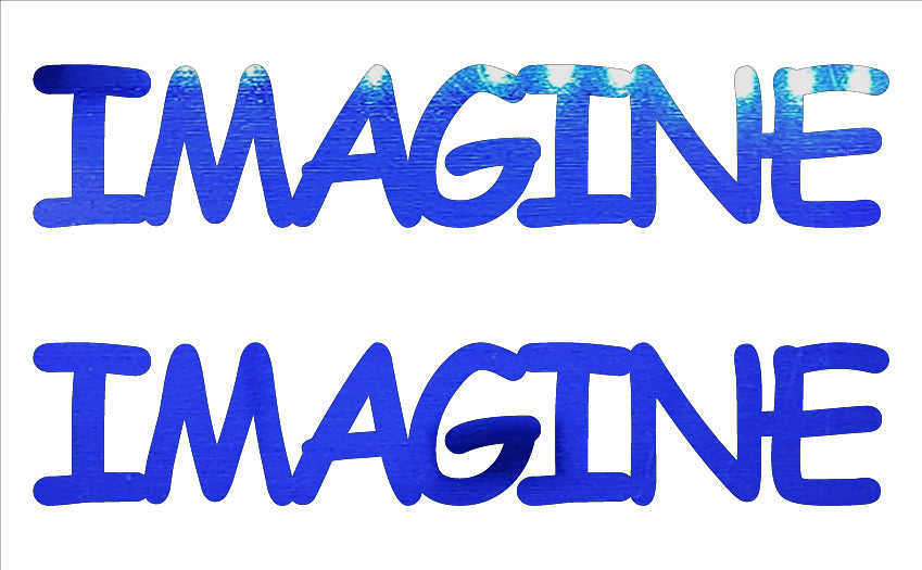 Custom-Buzz Word - IMAGINE Blue Royal