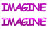 Custom-Buzz Word - IMAGINE Fuchsia