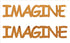 Custom-Buzz Word - IMAGINE Orange