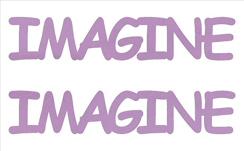 Custom-Buzz Word - IMAGINE Pink