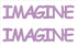 Custom-Buzz Word - IMAGINE Pink