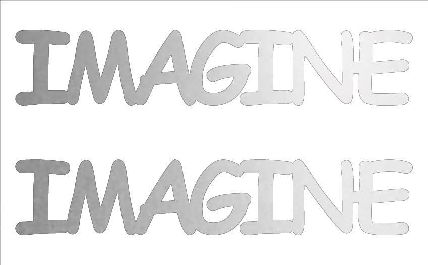 Custom-Buzz Word - IMAGINE Silver