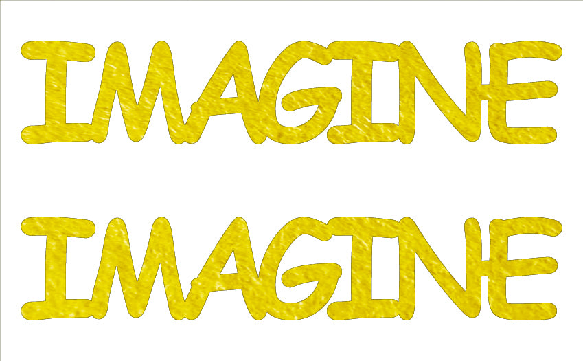 Custom-Buzz Word - IMAGINE Yellow Paper