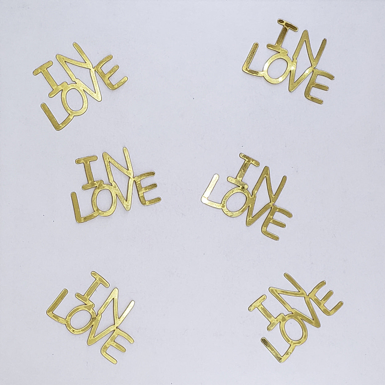 Custom-Buzz Word - IN LOVE Gold