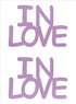 Custom-Buzz Word - IN LOVE Pink