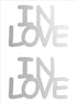 Custom-Buzz Word - IN LOVE Silver