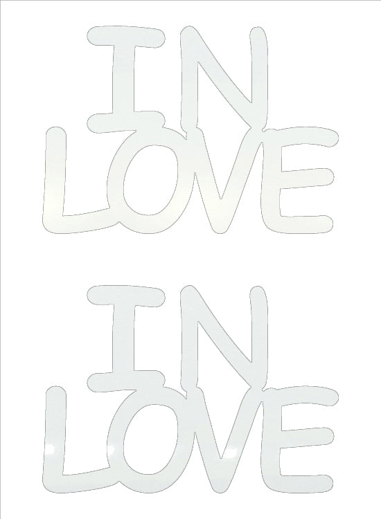 Custom-Buzz Word - IN LOVE White